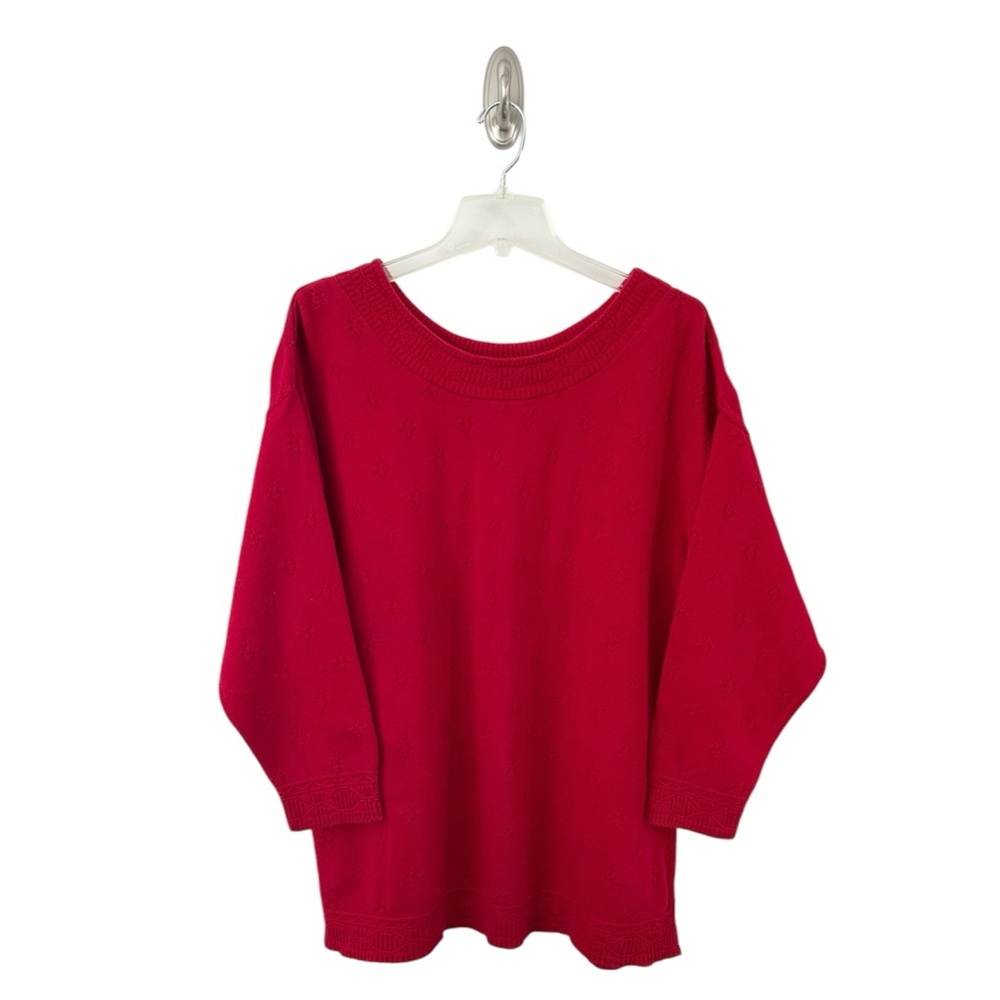 Express Vintage Oversized Women's Red Boatneck Sweater Size M